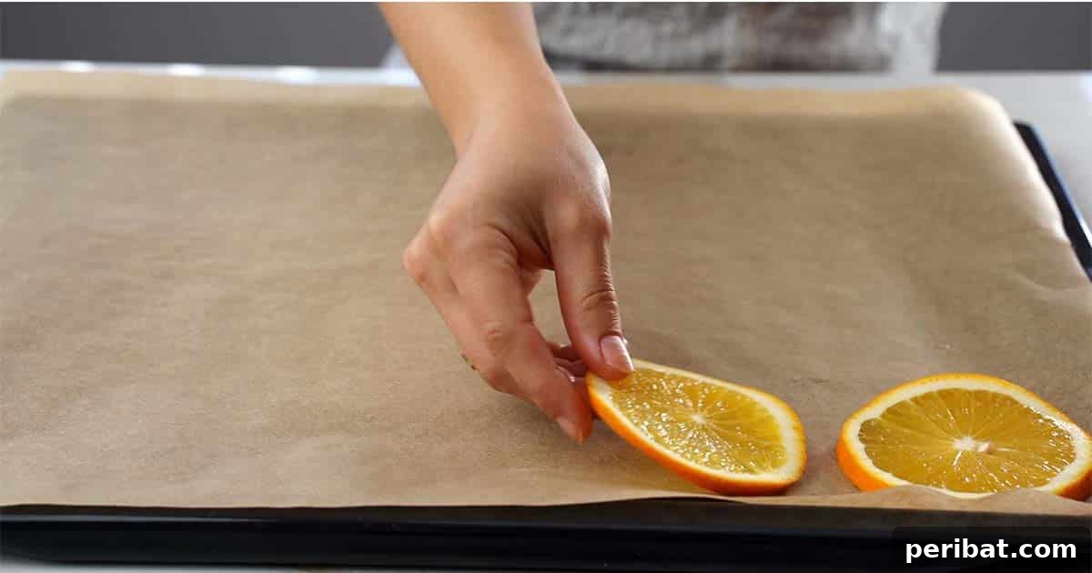 Citrus Slice Garland 6 how to make a dried orange garland