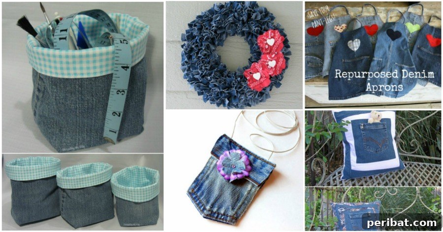 Creative ways to reuse old jeans and denim scraps for DIY projects