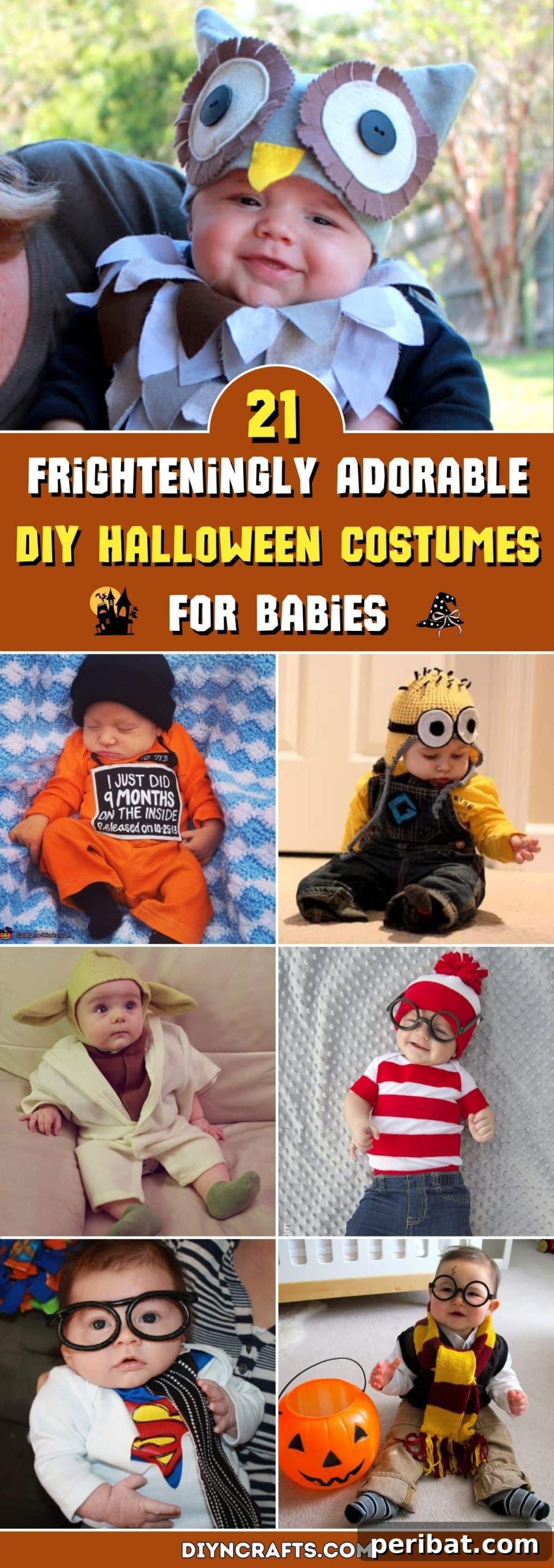 Spooktacularly Adorable DIY Baby Halloween Costume Ideas 2 Discover 21 Frighteningly Adorable DIY Halloween Costumes for Babies – a perfect source of inspiration for unique and homemade infant outfits this spooky season. Find easy-to-create ideas for your little one.