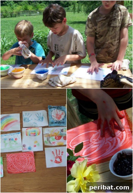 Make edible finger paint.
