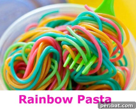Make rainbow pasta.