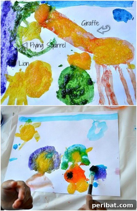 Try painting with Epsom salts.
