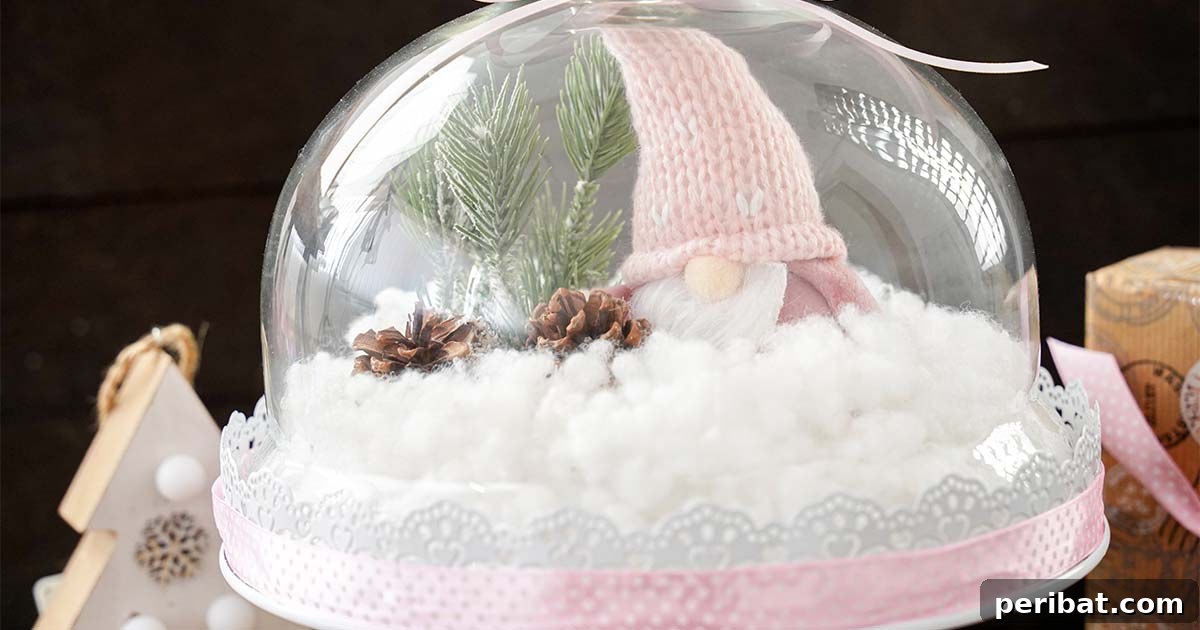 Effortless Festive Cloche Display 9 easy diy pastel christmas cloche centerpiece