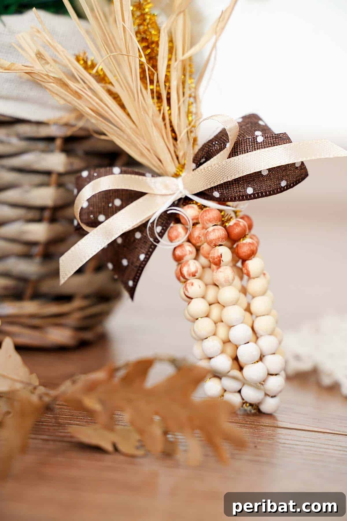 Sparkling Beaded Corn for Autumn Decor 2 diy bead corn on the cob