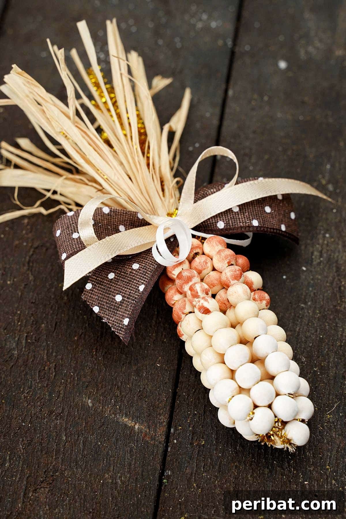 Sparkling Beaded Corn for Autumn Decor 3 diy bead corn on the cob