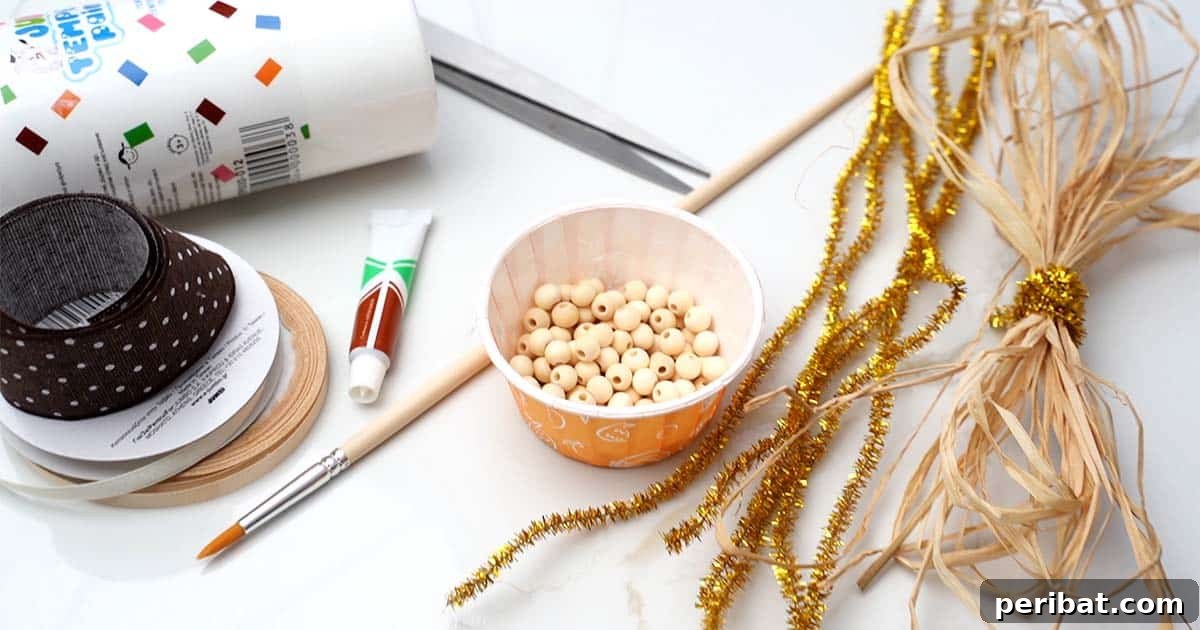 Sparkling Beaded Corn for Autumn Decor 4 supplies to make a diy bead corn on the cob