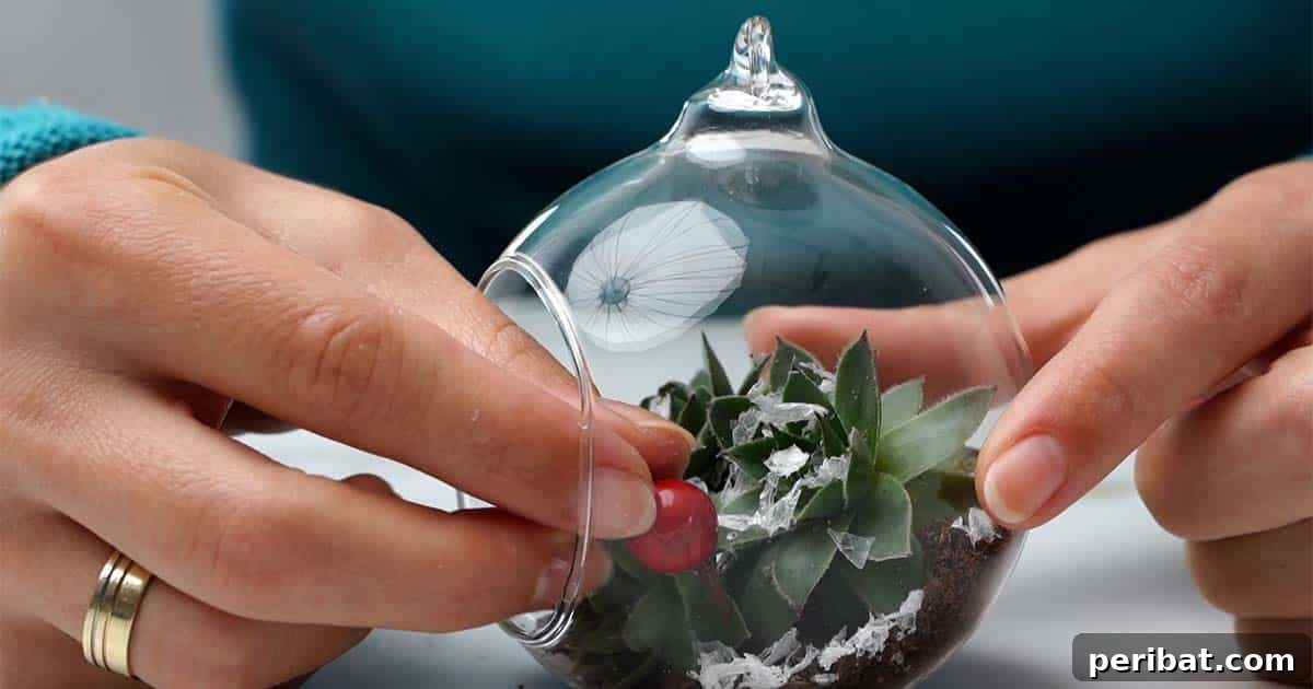 Botanical Baubles 8 How to assemble succulent Christmas ornaments