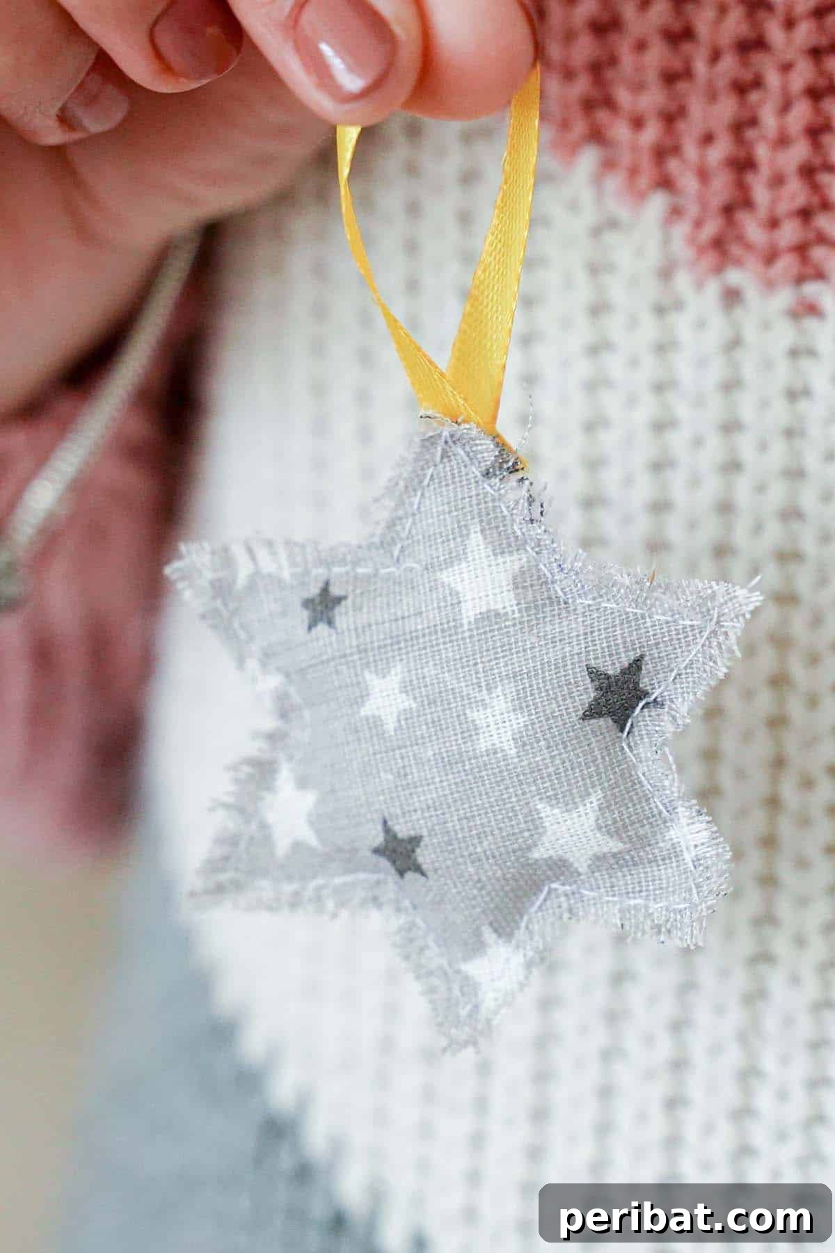 DIY Fabric Star Ornaments