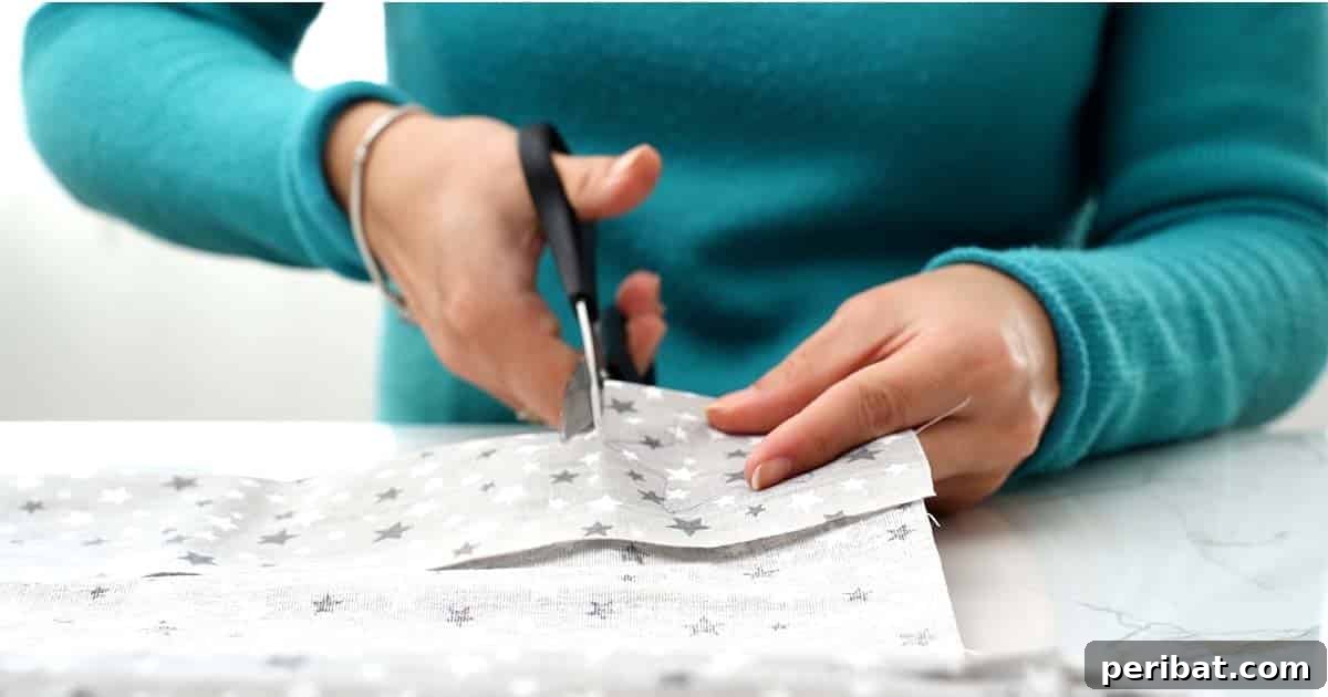 how to cut fabric to make DIY Fabric Star Ornaments