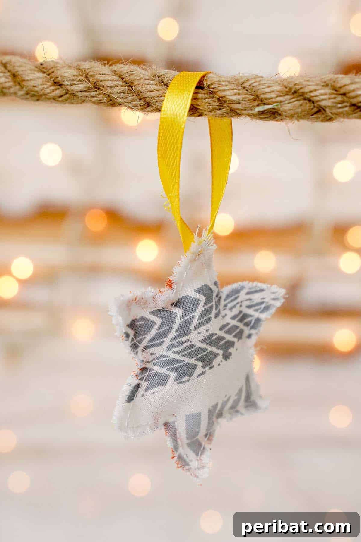 DIY Fabric Star Ornaments