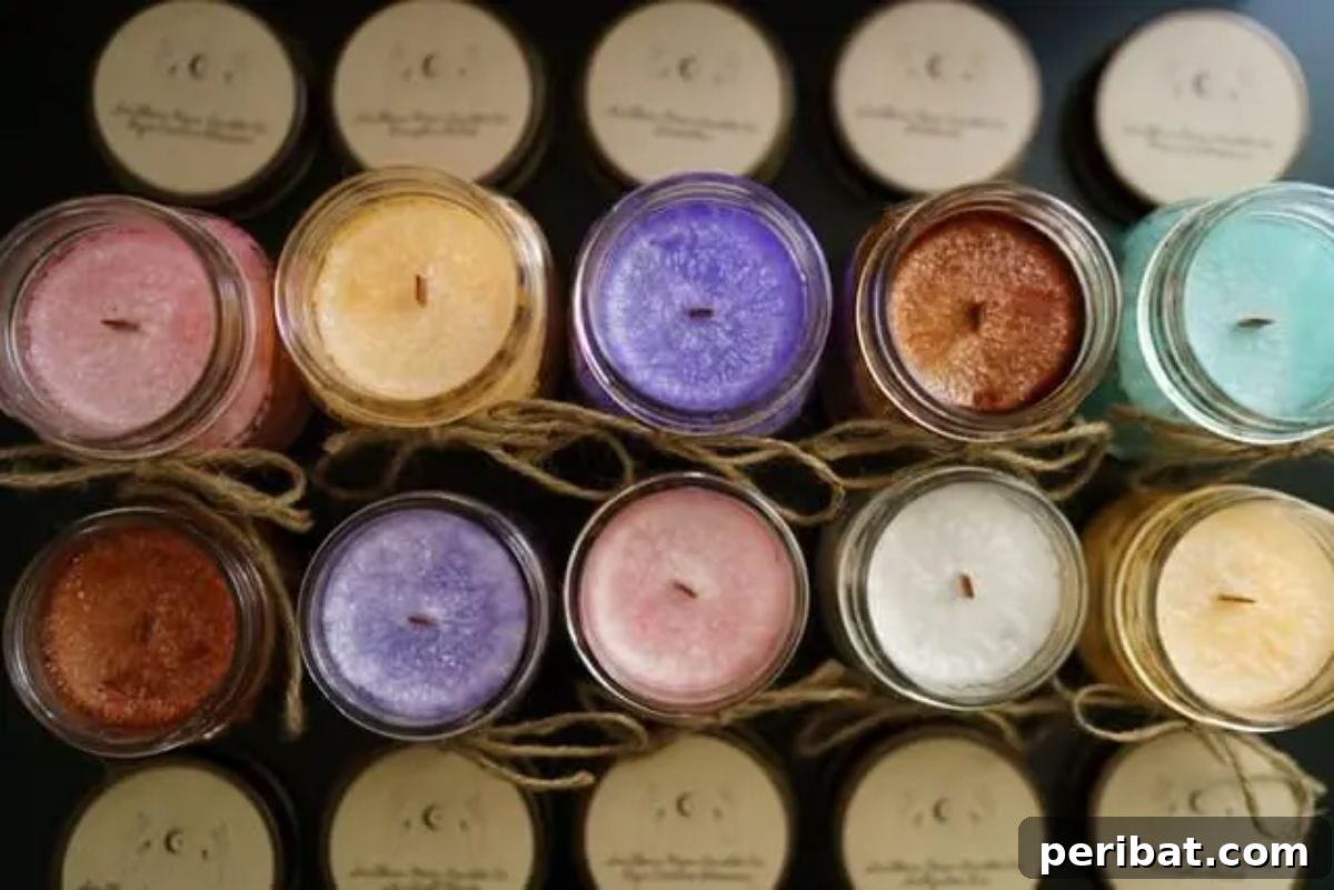 Beyond the Wick: Creative Candle Jar Transformations 3 A bunch of candles.