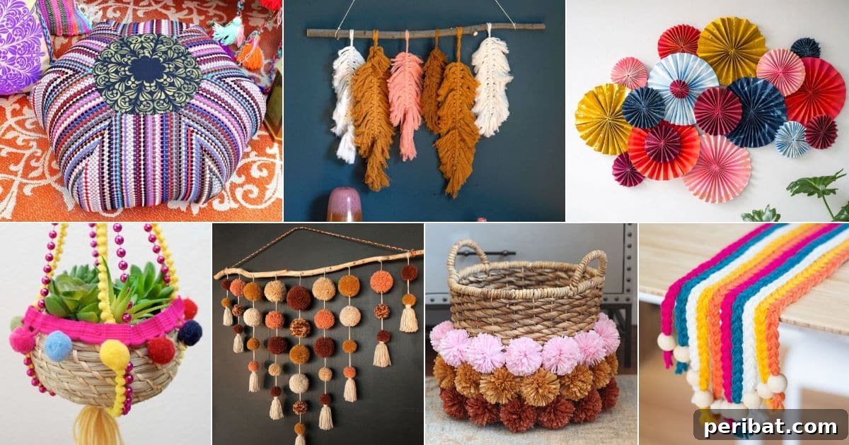 120 Inspiring DIY Boho Decor Ideas and Projects 2 Discover over 120 DIY Boho Decor Ideas and Crafts to transform your home with bohemian style.