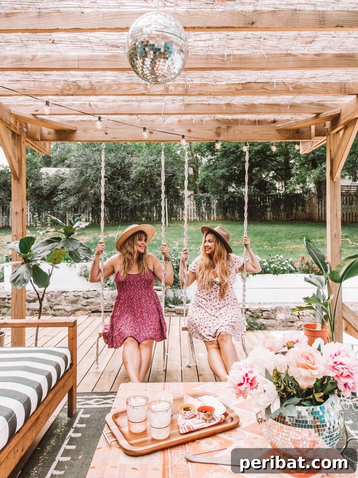 120 Inspiring DIY Boho Decor Ideas and Projects 35 Fun and stylish DIY boho Tulum-inspired macrame swing, a perfect addition to your backyard oasis.