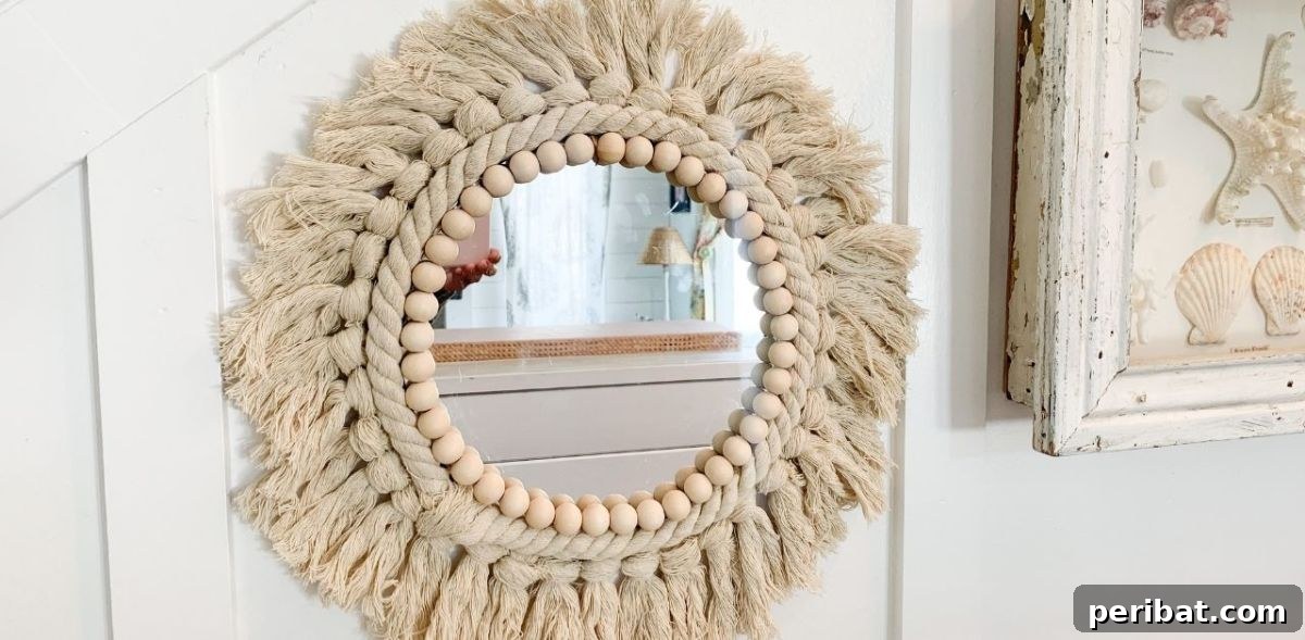 120 Inspiring DIY Boho Decor Ideas and Projects 36 Stunning DIY boho mirror capturing high-end design essence at a fraction of the cost.