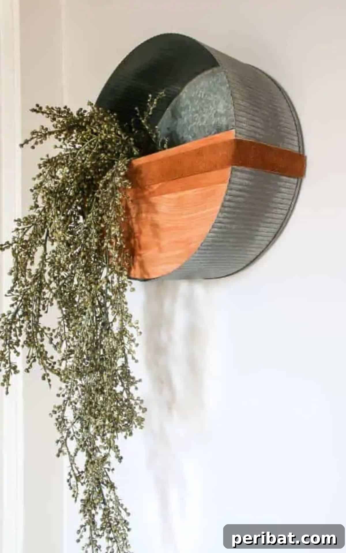 120 Inspiring DIY Boho Decor Ideas and Projects 57 Modern yet rustic DIY round wall planter, perfect for incorporating greenery into any room, even for non-gardeners.