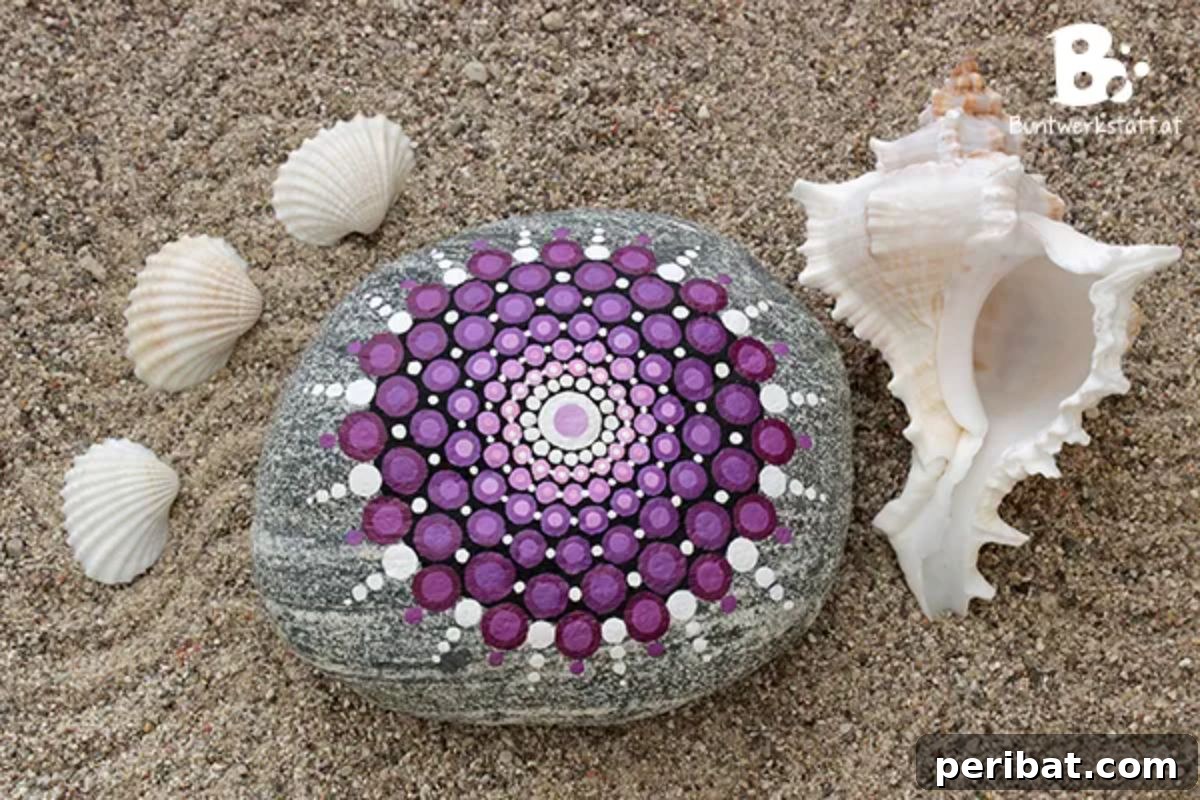 120 Inspiring DIY Boho Decor Ideas and Projects 59 Beautiful Mandala Stones DIY, creating colorful, intricate conversation starters for your home with minimal artistic skill.