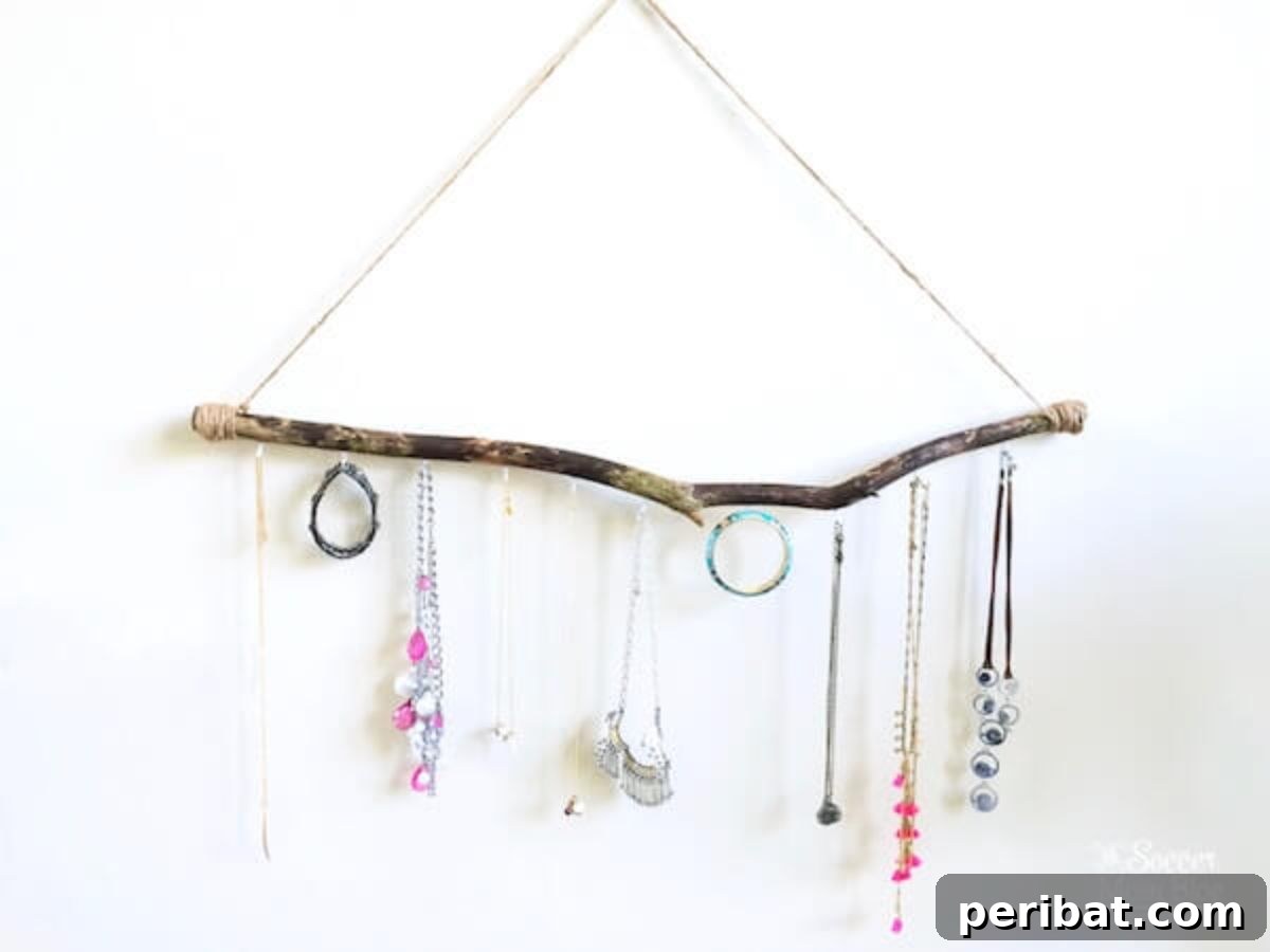 120 Inspiring DIY Boho Decor Ideas and Projects 8 Stylish 30-minute DIY boho jewelry holder for organized and beautiful display.