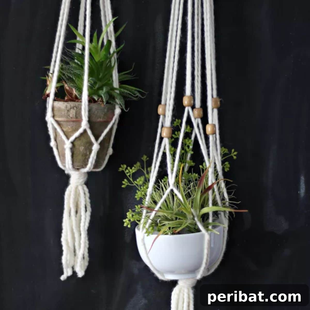 120 Inspiring DIY Boho Decor Ideas and Projects 82 Beginner-friendly simple macrame plant hanger, learning an ancient skill while decorating your home with chic greenery displays.