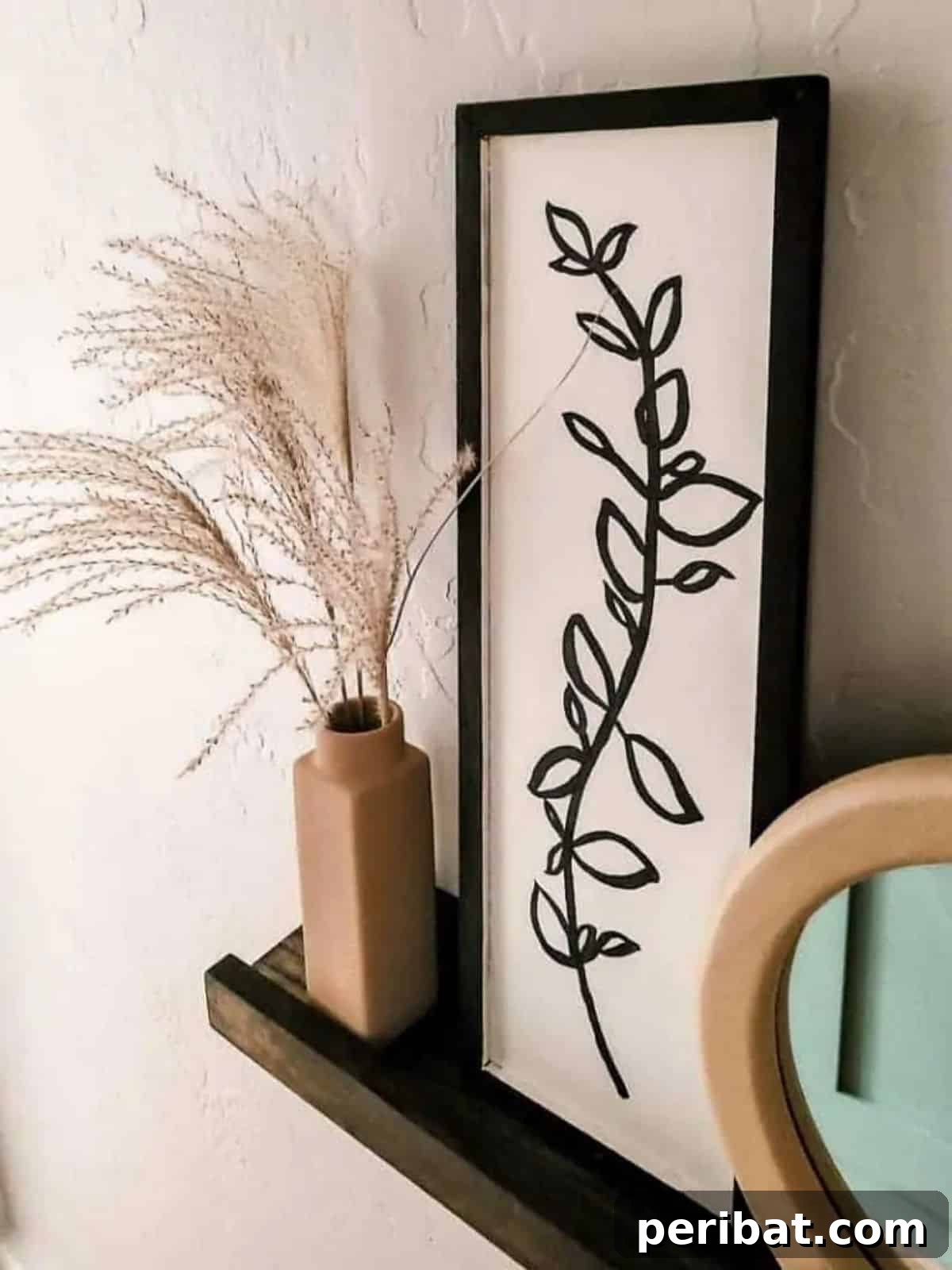 120 Inspiring DIY Boho Decor Ideas and Projects 86 Innovative baking soda and paint technique to give an old vase a new life, creating a boho boutique look.