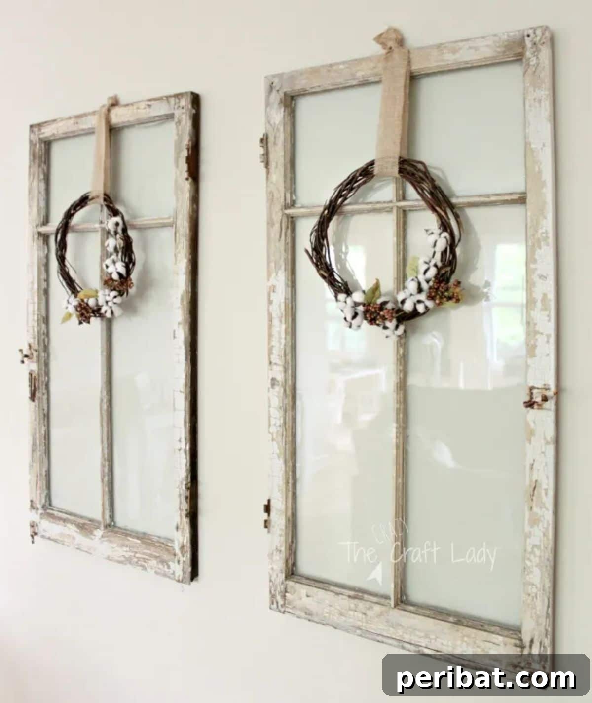 Budget-Friendly Dollar Store Cotton Wreath for Farmhouse Aesthetic