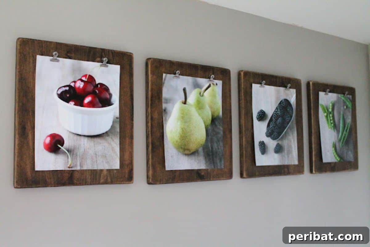 Casual DIY Photo Clipboards for Rustic Display