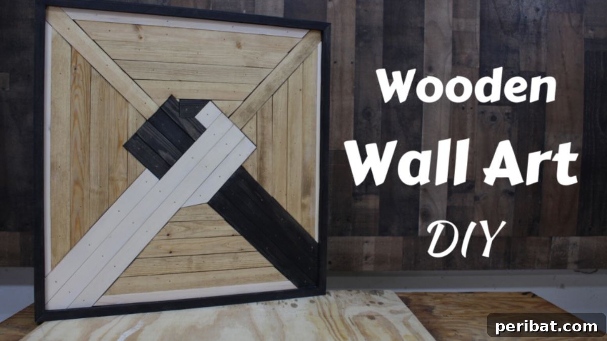 DIY Wooden Wall Art with a Message of Unity and Peace