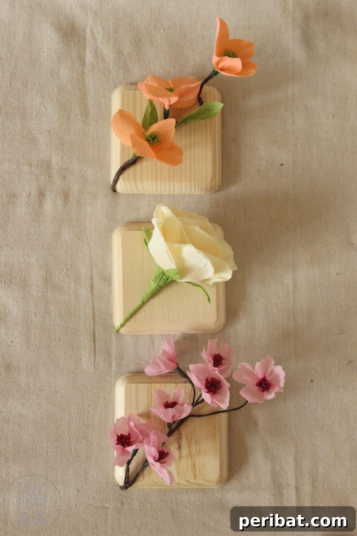 Long-Lasting Mounted Paper Flowers for Artistic Decor