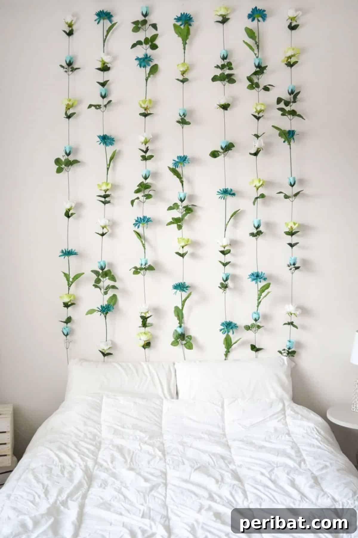 Long-Lasting DIY Flower Wall with Faux Blooms