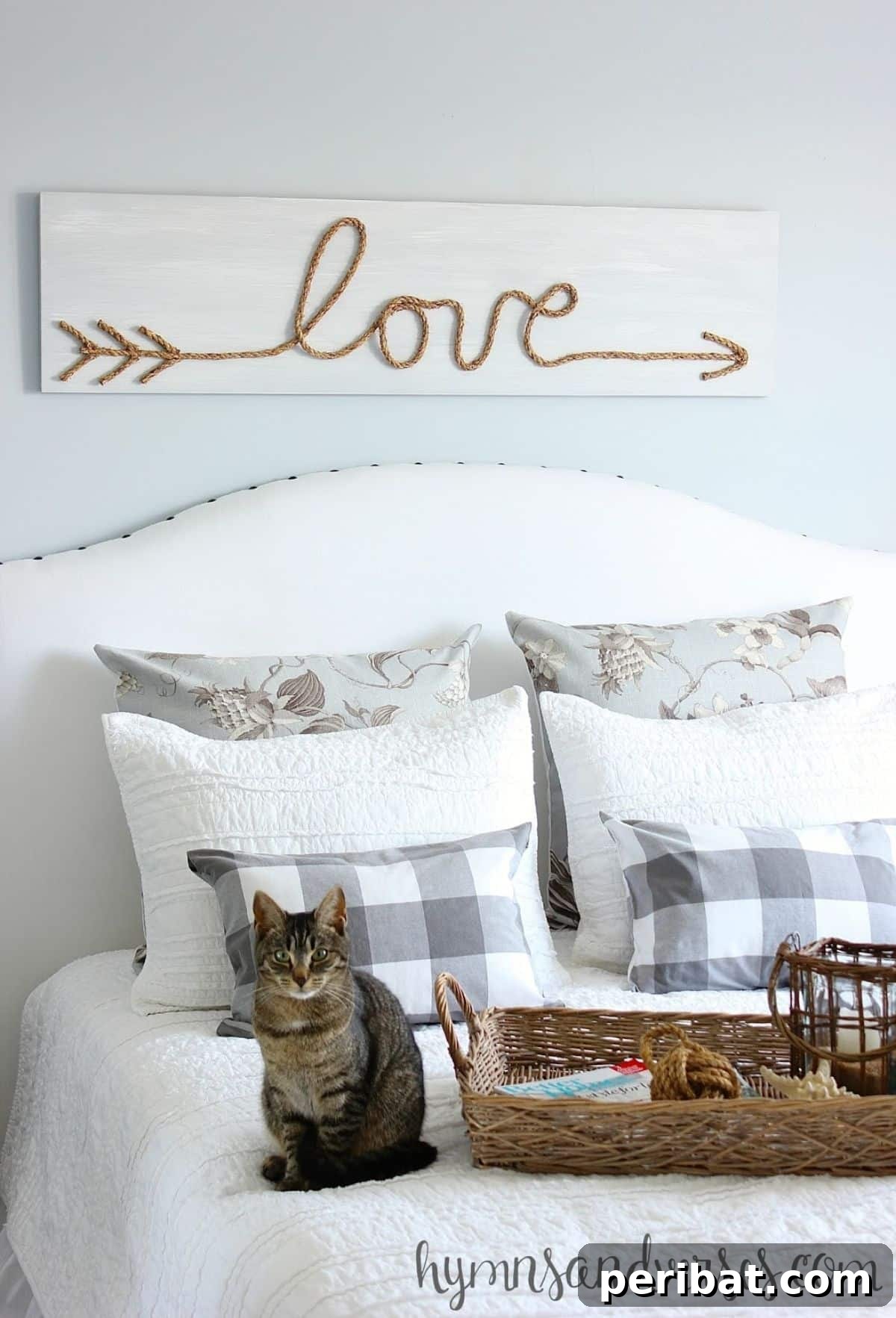 Romantic DIY Jute Rope Love Sign for Engaging Decor