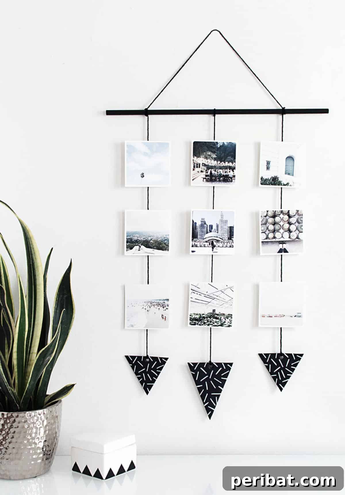 Modern DIY Photo Wall Hanging for Cherished Smartphone Memories