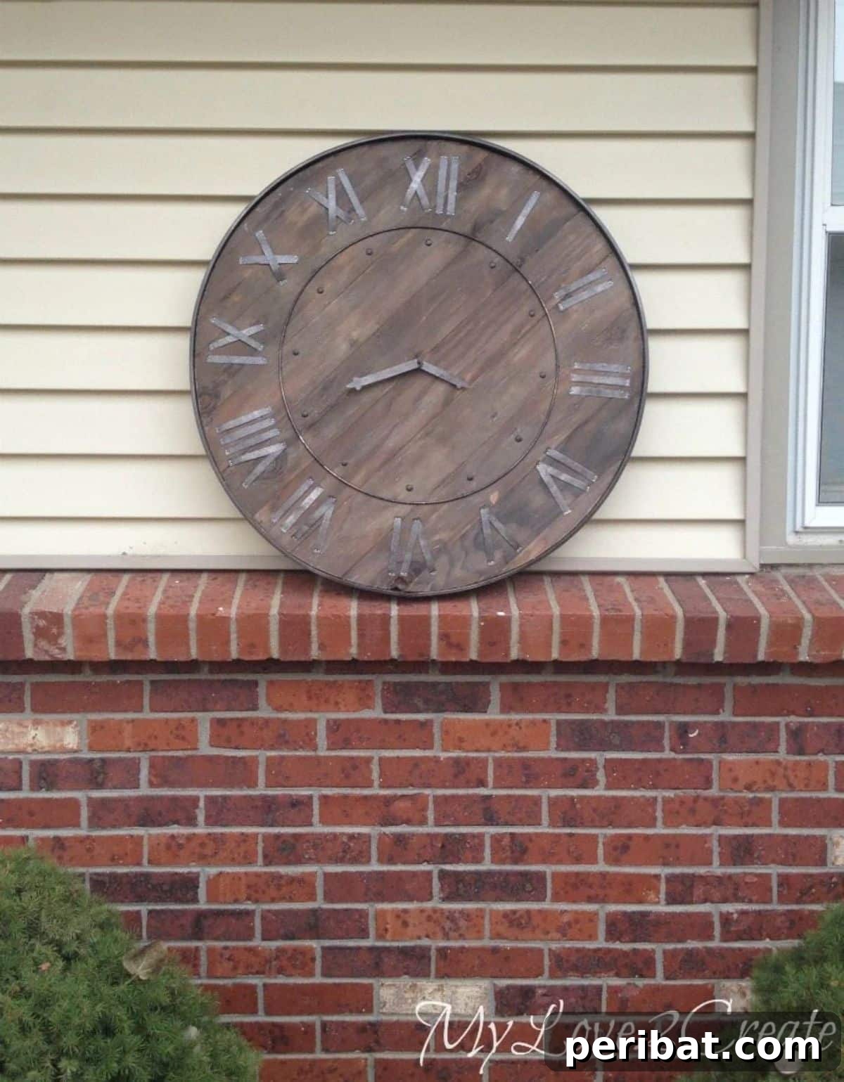 Functional and Impressive DIY Large Rustic Clock, Pottery Barn Inspired