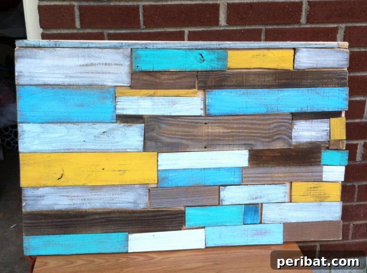 Personalized DIY Colorful and Rustic Wall Art for Vibrant Homes