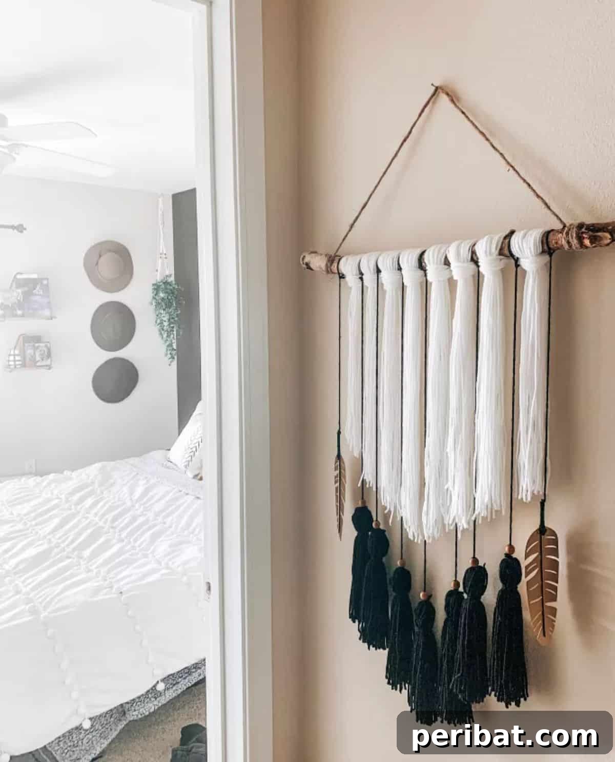 Budget-Friendly DIY Boho Yarn Wall Hanging for Living Rooms