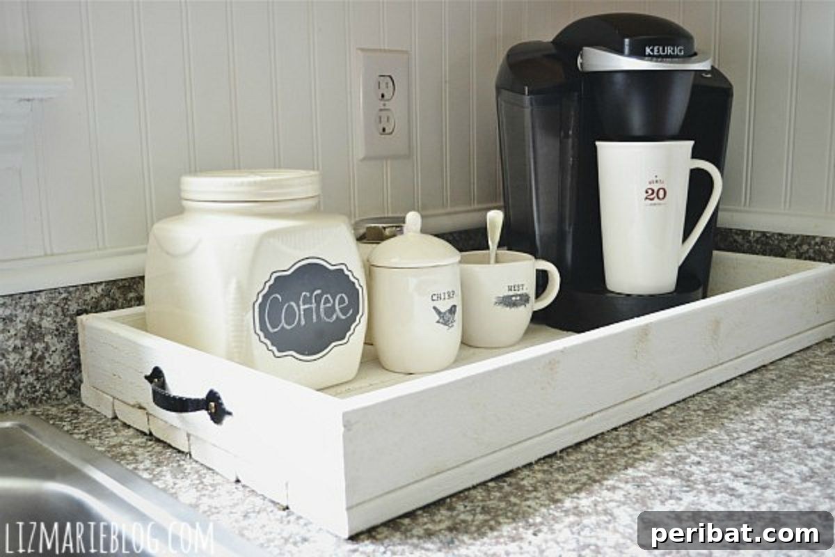 Charming Rustic Kitchens: DIY Decor and Craft Projects 11 DIY Rustic Wood Tray