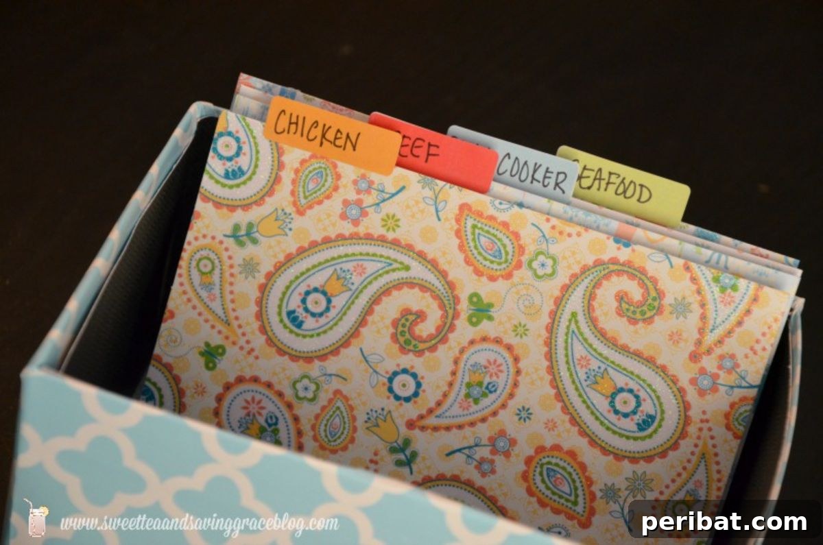 Charming Rustic Kitchens: DIY Decor and Craft Projects 117 DIY Recipe Box from a Shoebox