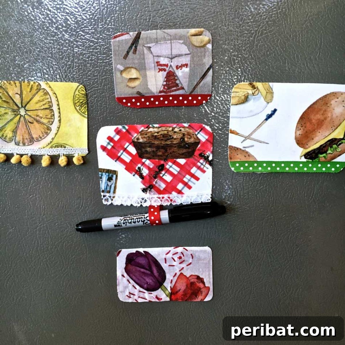Charming Rustic Kitchens: DIY Decor and Craft Projects 121 Easy Fabric Magnets