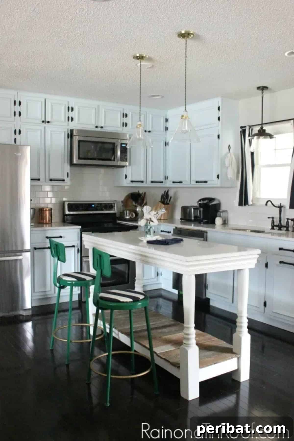 Charming Rustic Kitchens: DIY Decor and Craft Projects 122 DIY Kitchen Island with Salvaged Wood