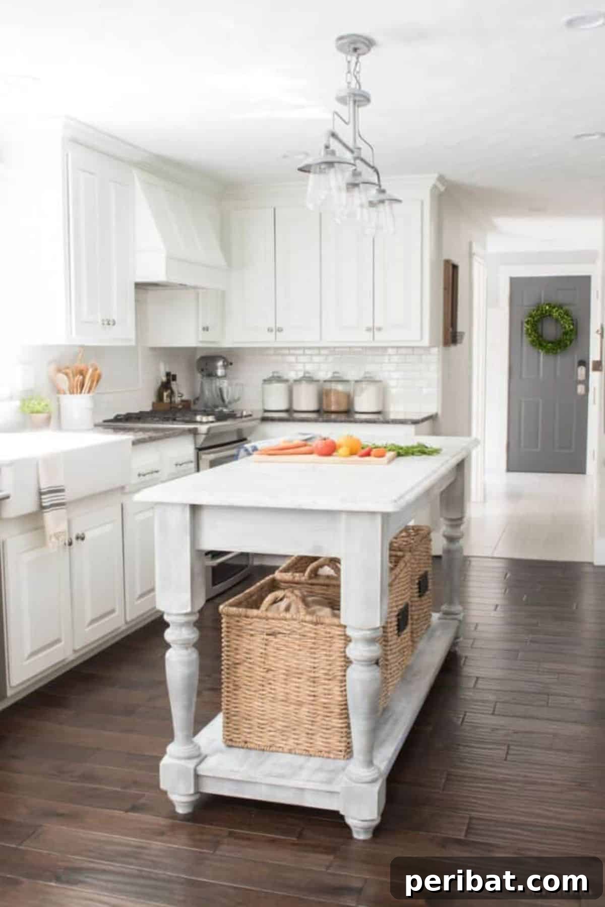 Charming Rustic Kitchens: DIY Decor and Craft Projects 124 Add More Space with a Kitchen Island