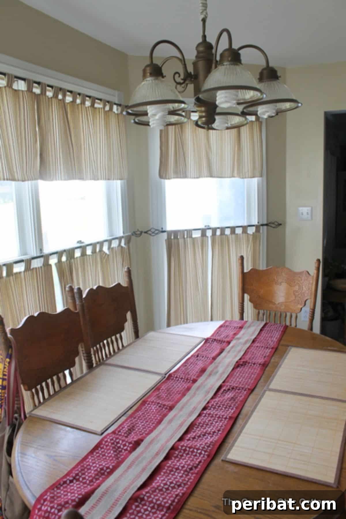 Charming Rustic Kitchens: DIY Decor and Craft Projects 15 Stencil a Table Runner