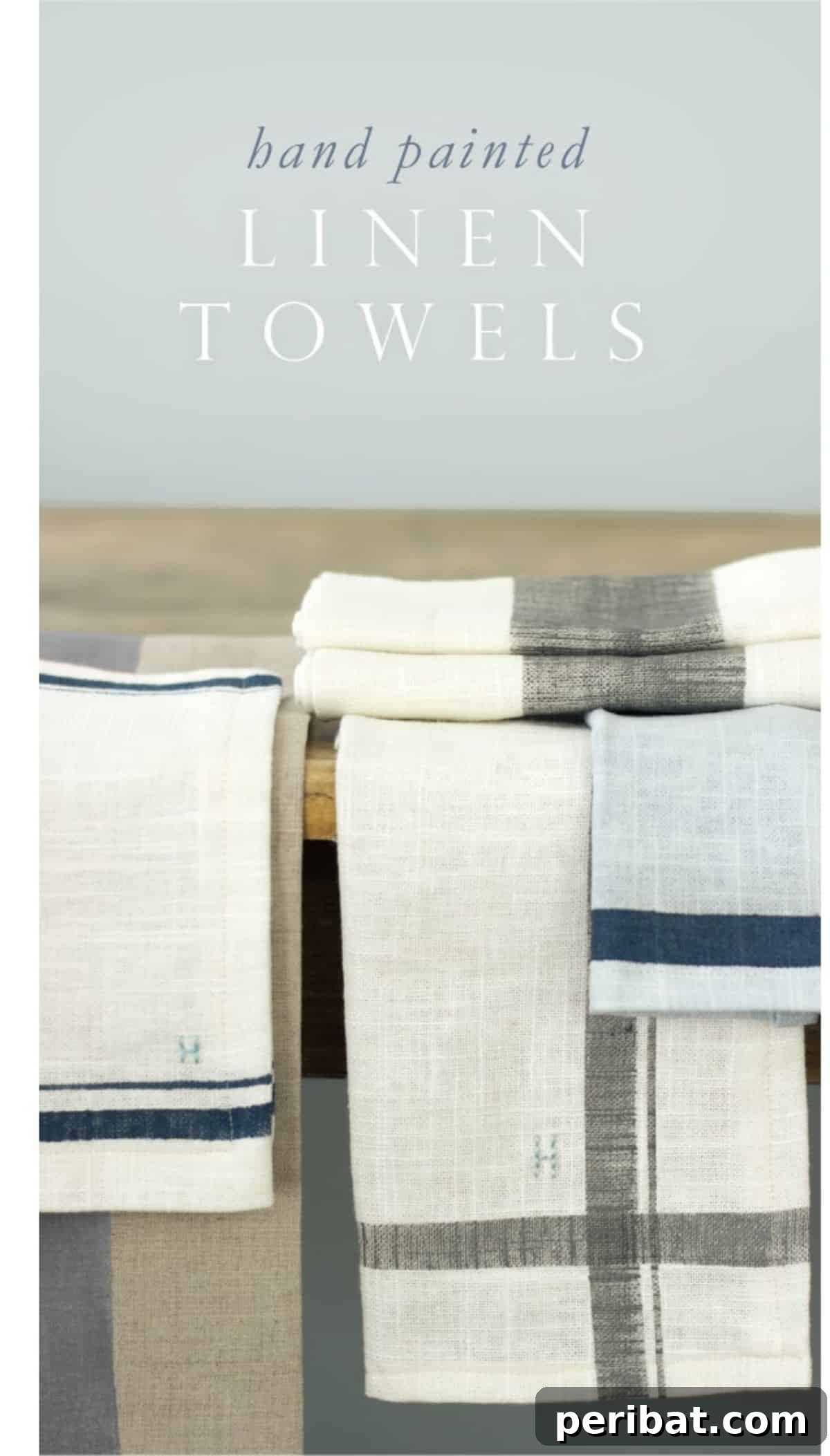 Charming Rustic Kitchens: DIY Decor and Craft Projects 32 Hand Painted Linen Kitchen Towels & Napkins