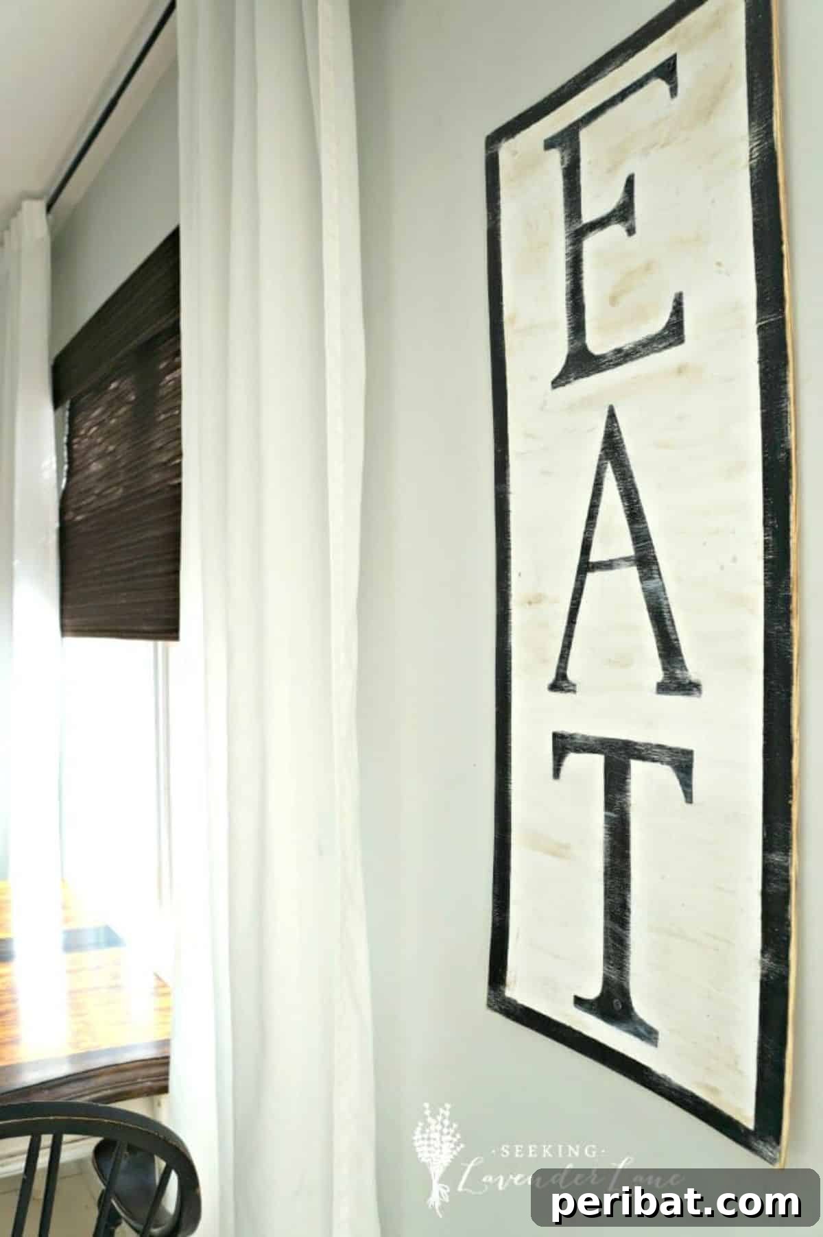 Charming Rustic Kitchens: DIY Decor and Craft Projects 34 DIY EAT Sign