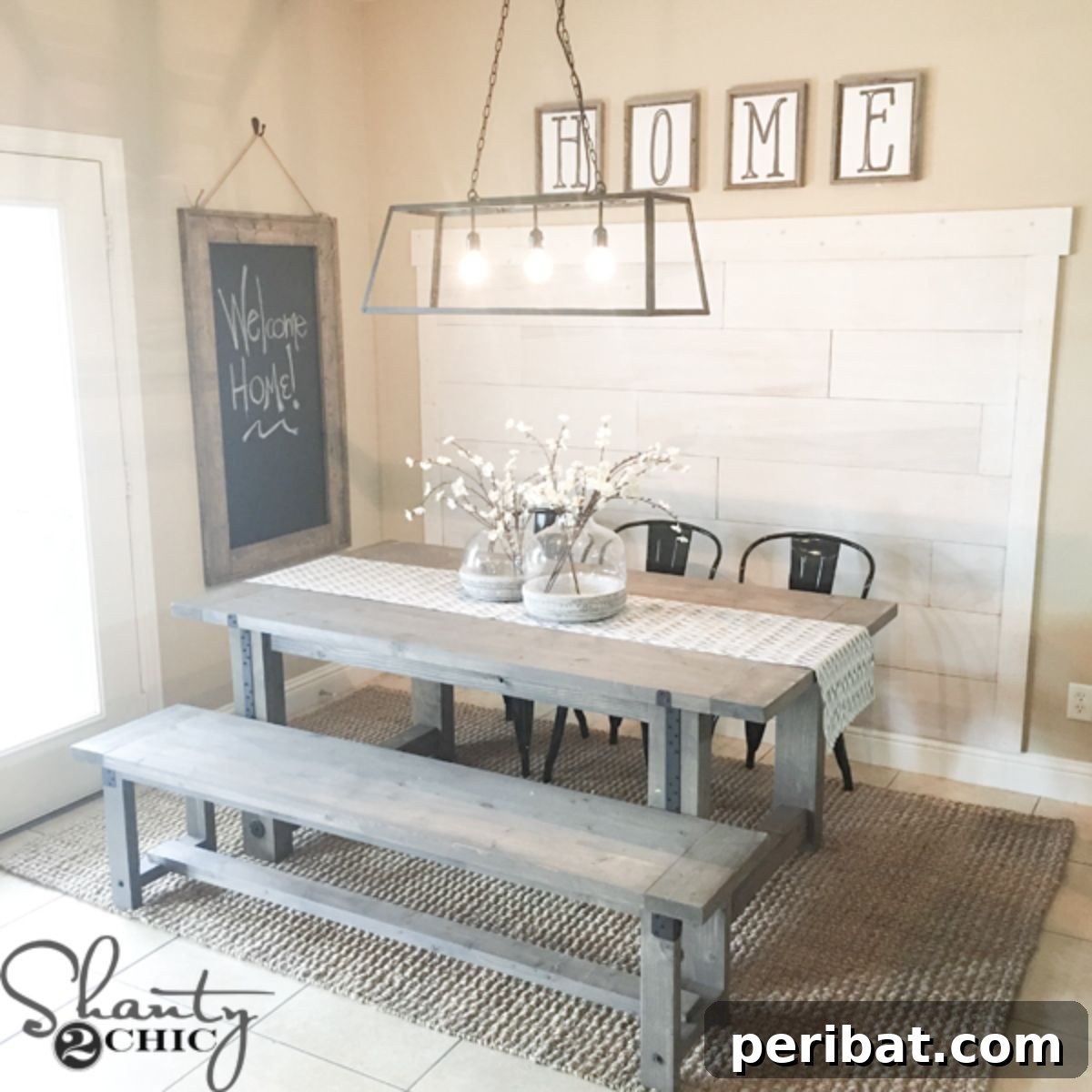 Charming Rustic Kitchens: DIY Decor and Craft Projects 38 DIY Industrial Farmhouse Table