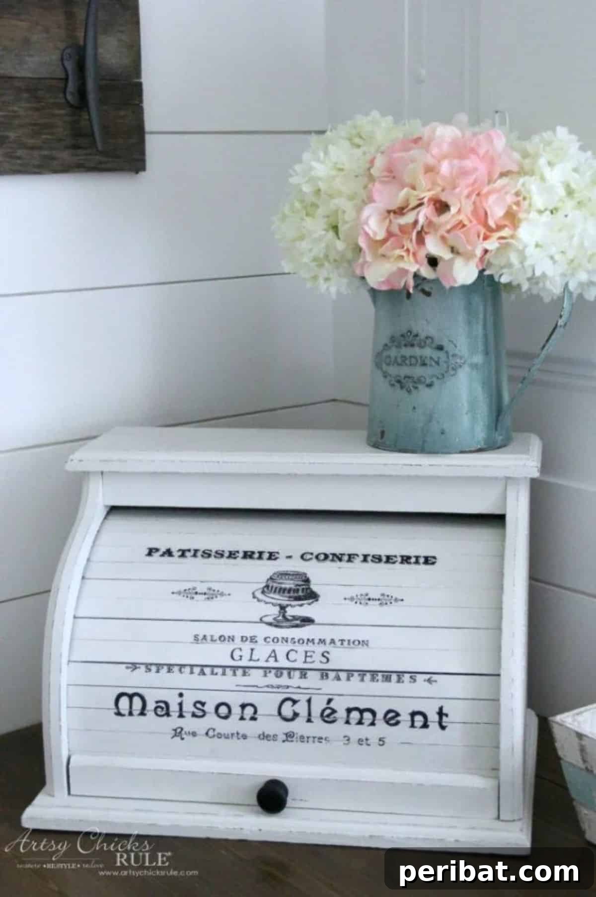 Charming Rustic Kitchens: DIY Decor and Craft Projects 80 French Farmhouse Bread Box