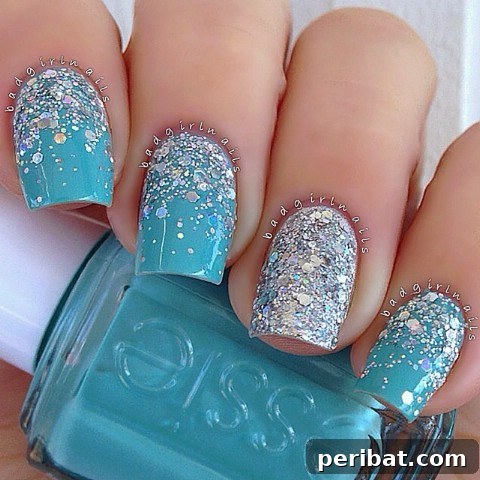 Frozen nail art