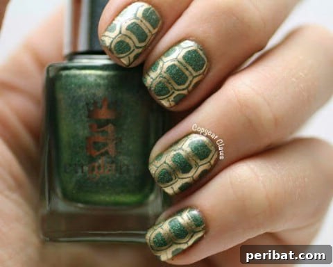 Turtle shell nails