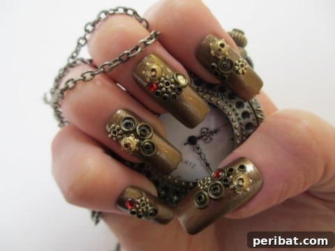 Incredible steampunk nails of wonder