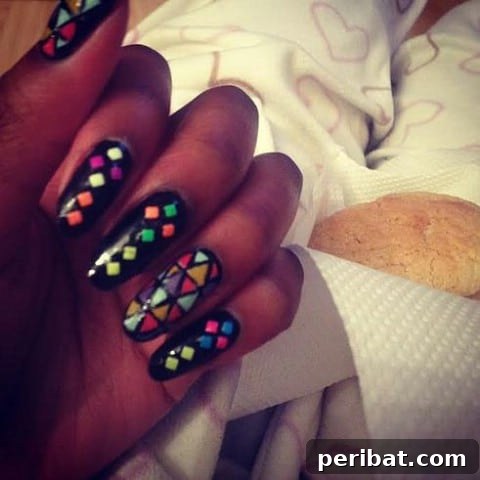 Neon disco glam