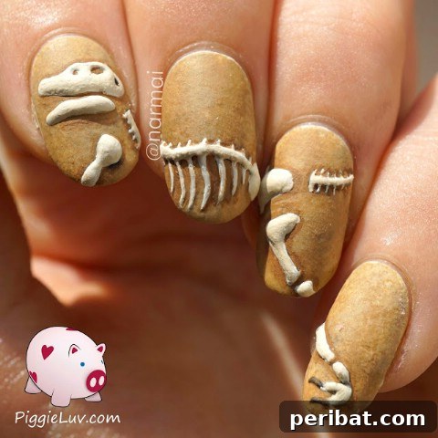 3D dinosaur excavation nails