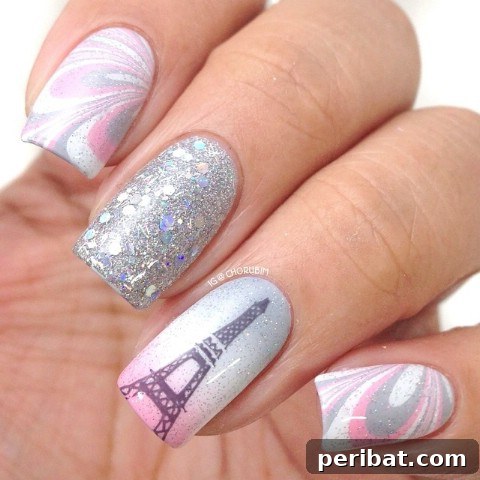 Winter in Paris nails