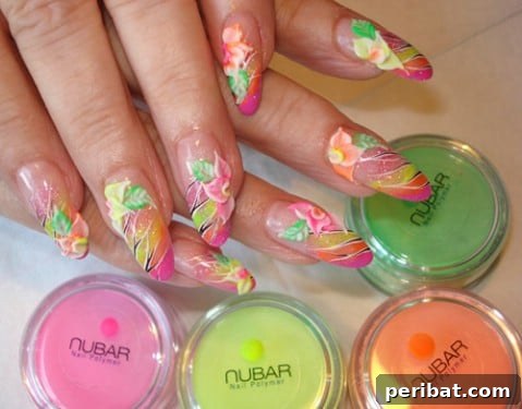 Neon flowers